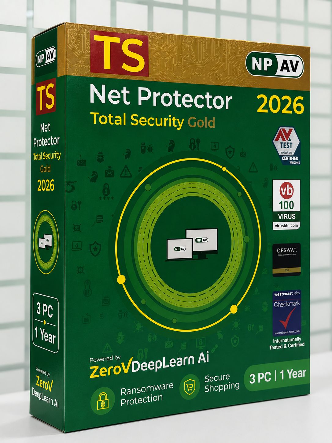 New 3pc 1yr Net Protector Total Security (NP-AV)
