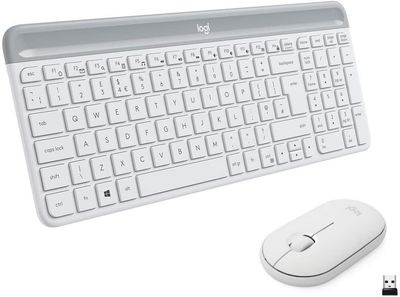 Logitech MK470 Slim Wireless Combo, Off White