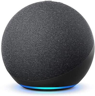 Amazon Echo 4th Gen, Alexa Smart Speaker with Dolby audio, Black Amazon Echo 4th Gen, Alexa Smart Speaker with Dolby audio, Black