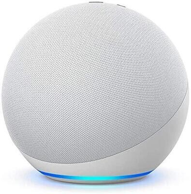 Amazon Echo 4th Gen, Alexa Smart Speaker with Dolby audio, White Amazon Echo 4th Gen, Alexa Smart Speaker with Dolby audio, White