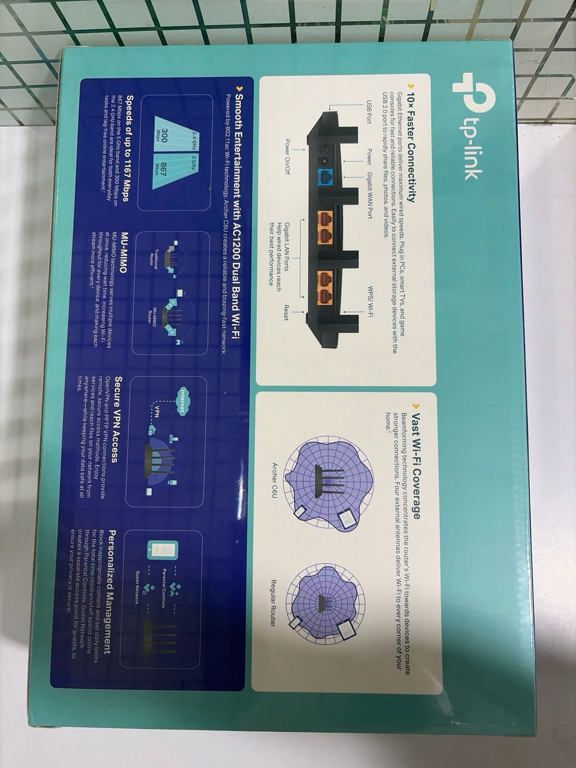 Tp Link Archer C6U AC1200 Wireless Gigabit Router