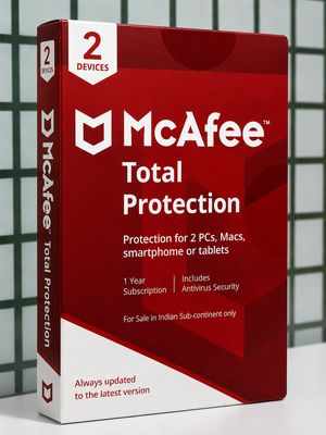 2 User, 1 Year, McAfee Total Protection