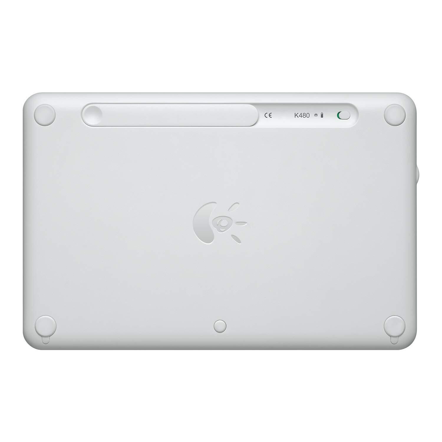 Logitech K480 Wireless Multi-Device Keyboard, White