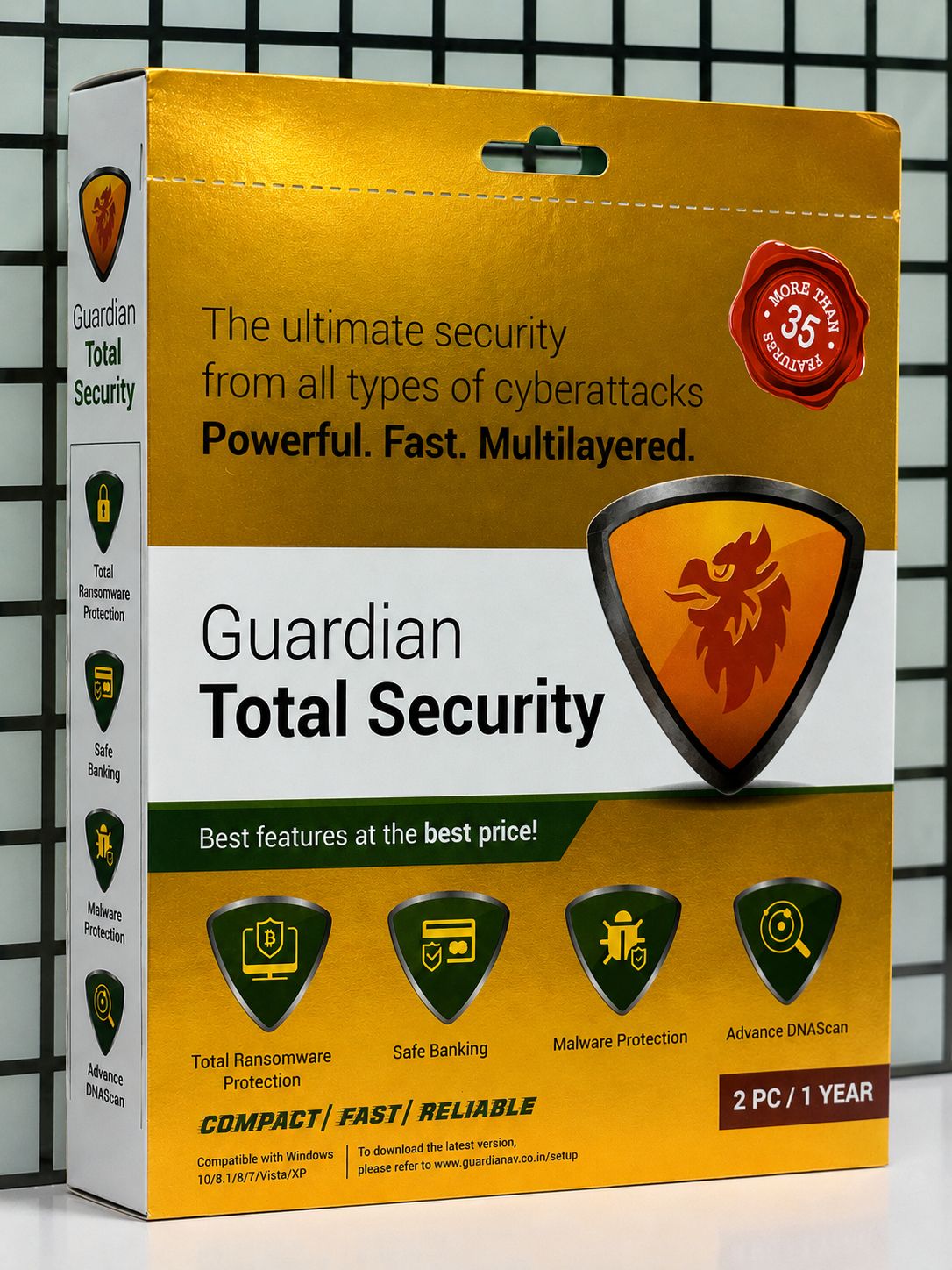 New 2pc 1yr Guardian Total Security
