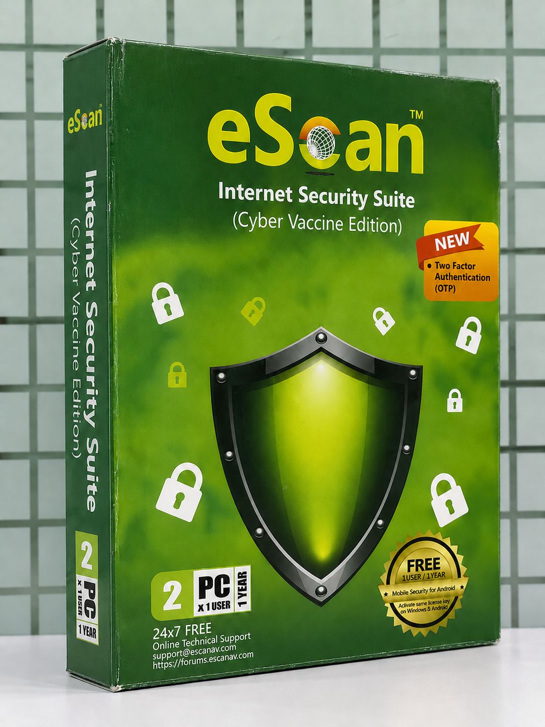 New 2pc 1yr eScan Internet Security (v22)
