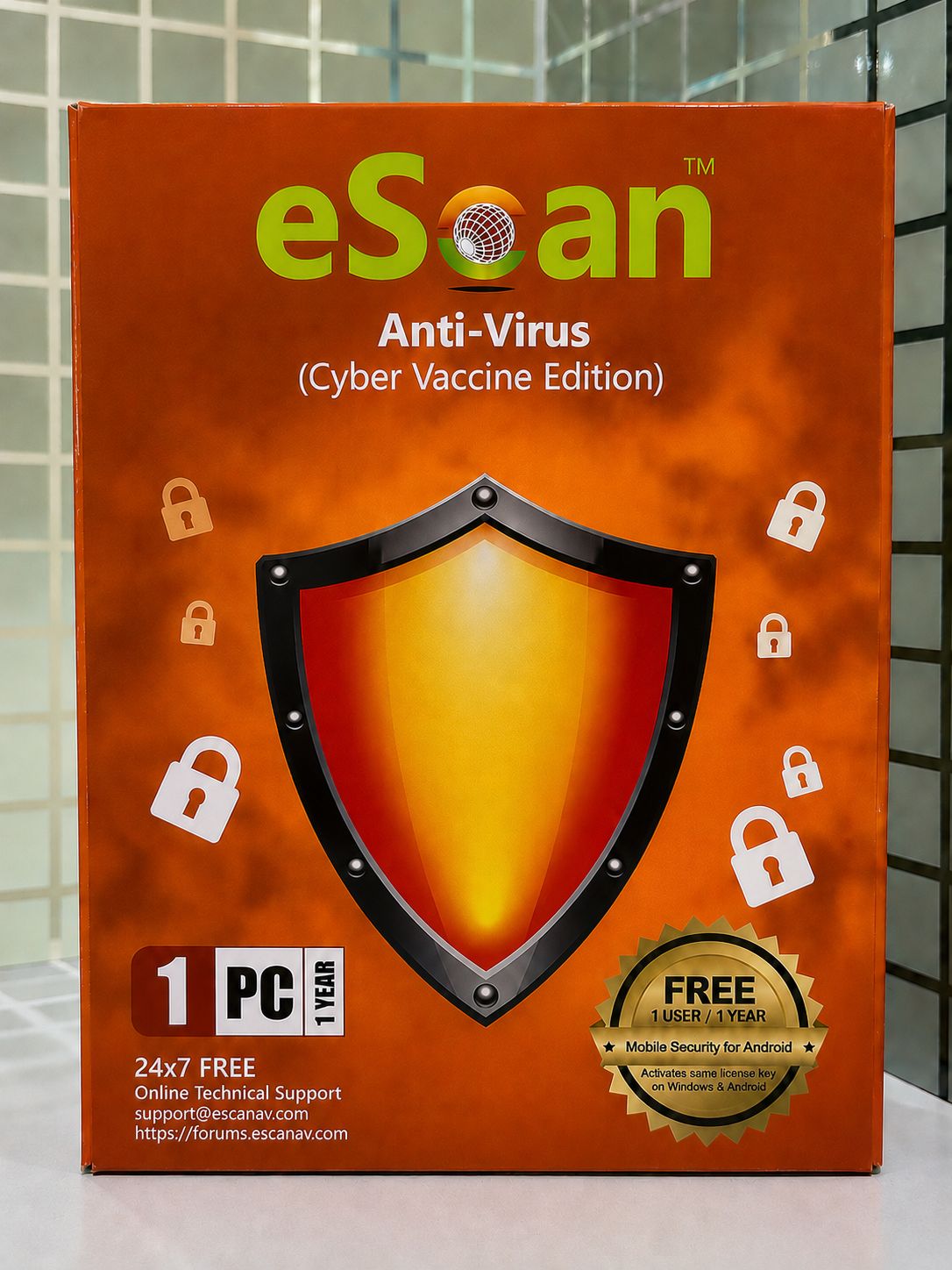 New v22x, 1 User, 1 Year, eScan Anti-Virus Security