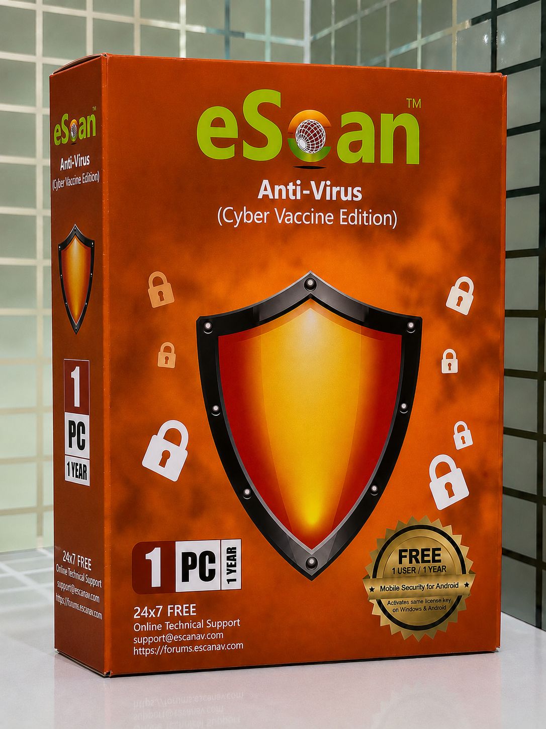 New 1pc 1yr eScan Anti-Virus Security (v22)