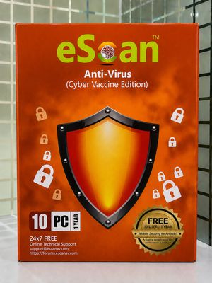 New v22x, 10 User, 1 Year, eScan Anti-Virus Security