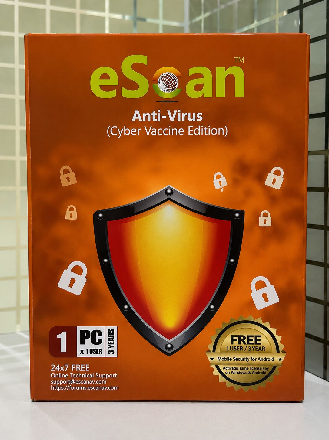 New v22x, 1 User, 3 Year, eScan Anti-Virus Security New v22x, 1 User, 3 Year, eScan Anti-Virus Security