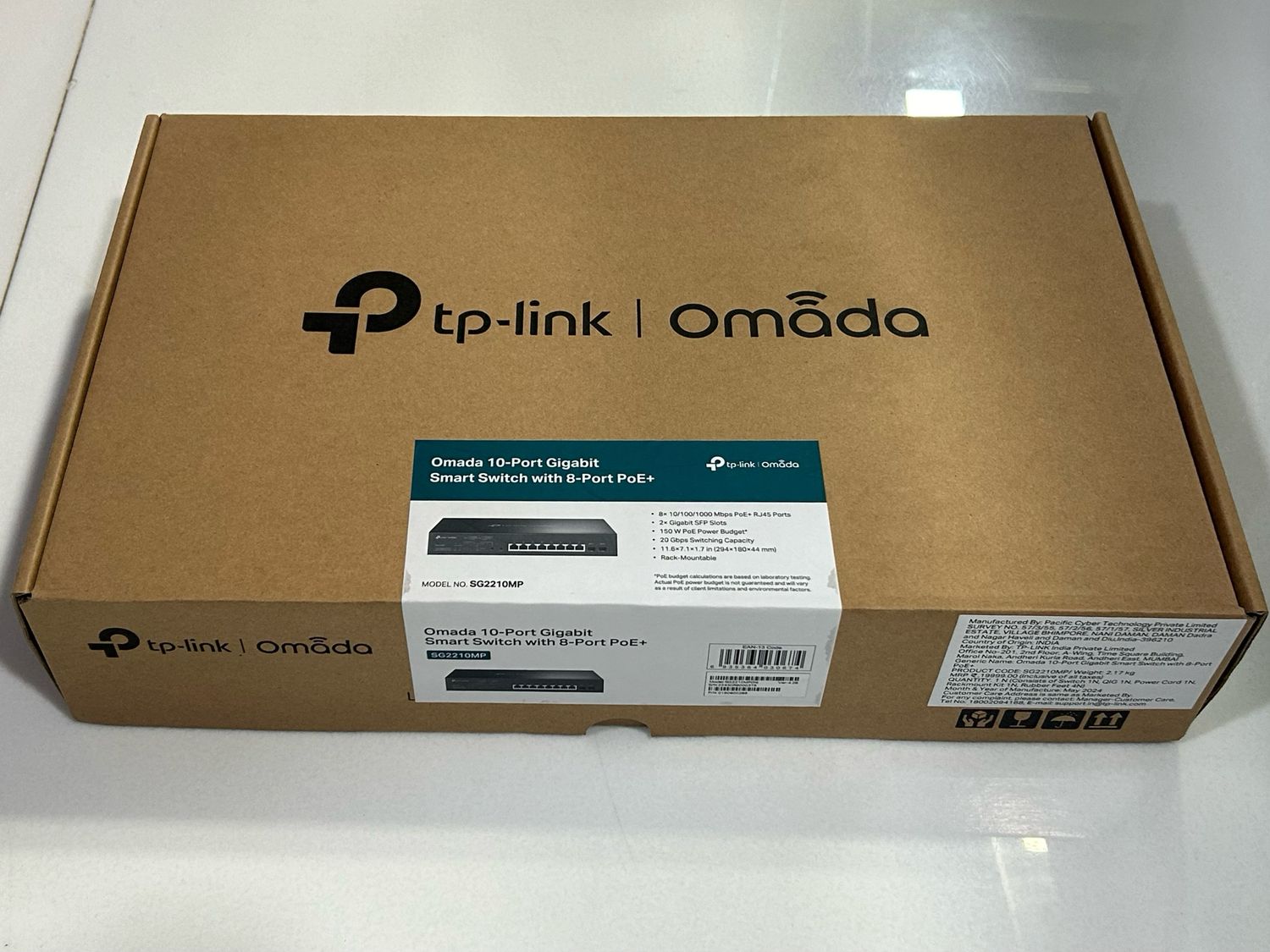 Tplink SG2210MP JetStream 10-Port Gigabit Smart Switch with 8-Port