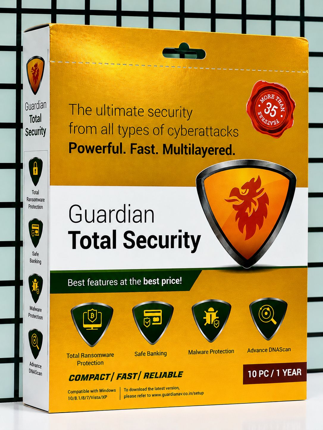 New 10pc 1yr Guardian Total Security