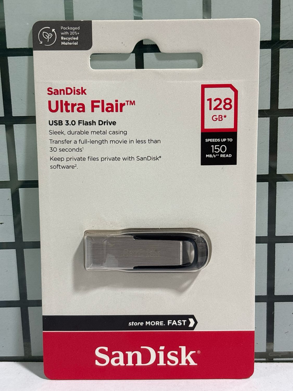 SanDisk 128GB Ultra Flair 3.0 USB Flash Drive