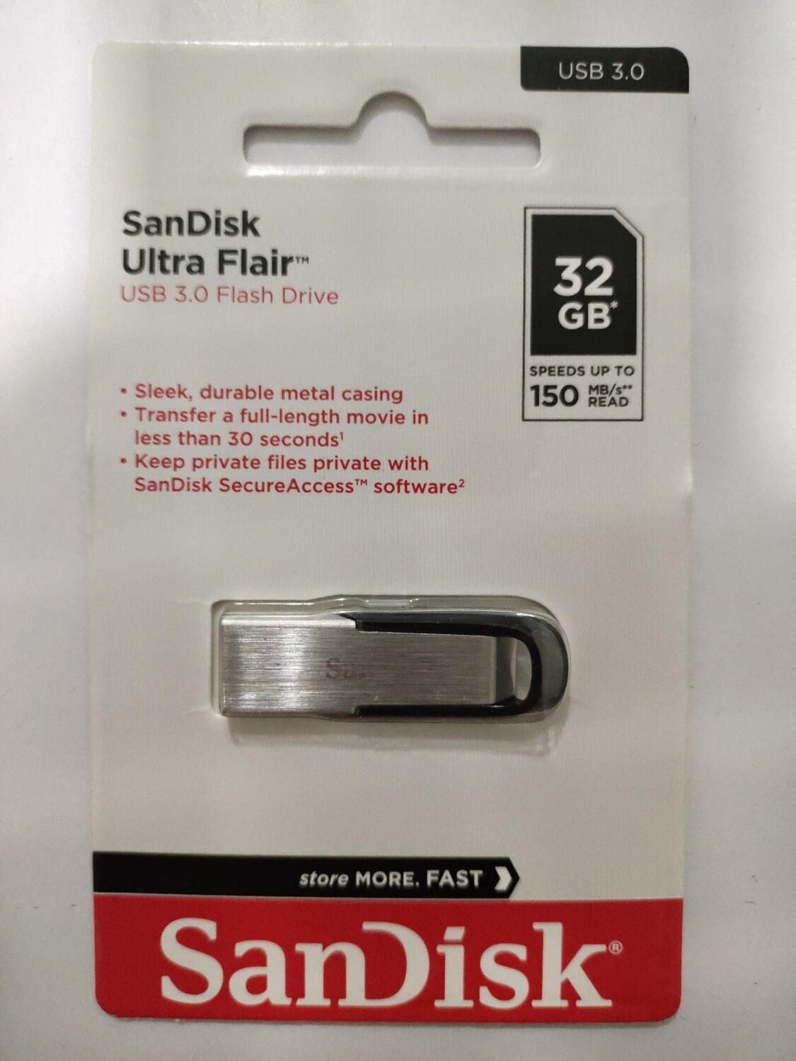 SanDisk 32GB Ultra Flair 3.0 USB Flash Drive
