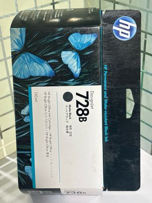 HP DesignJet 728 Matte Black Ink, 130ml (T730, T830)