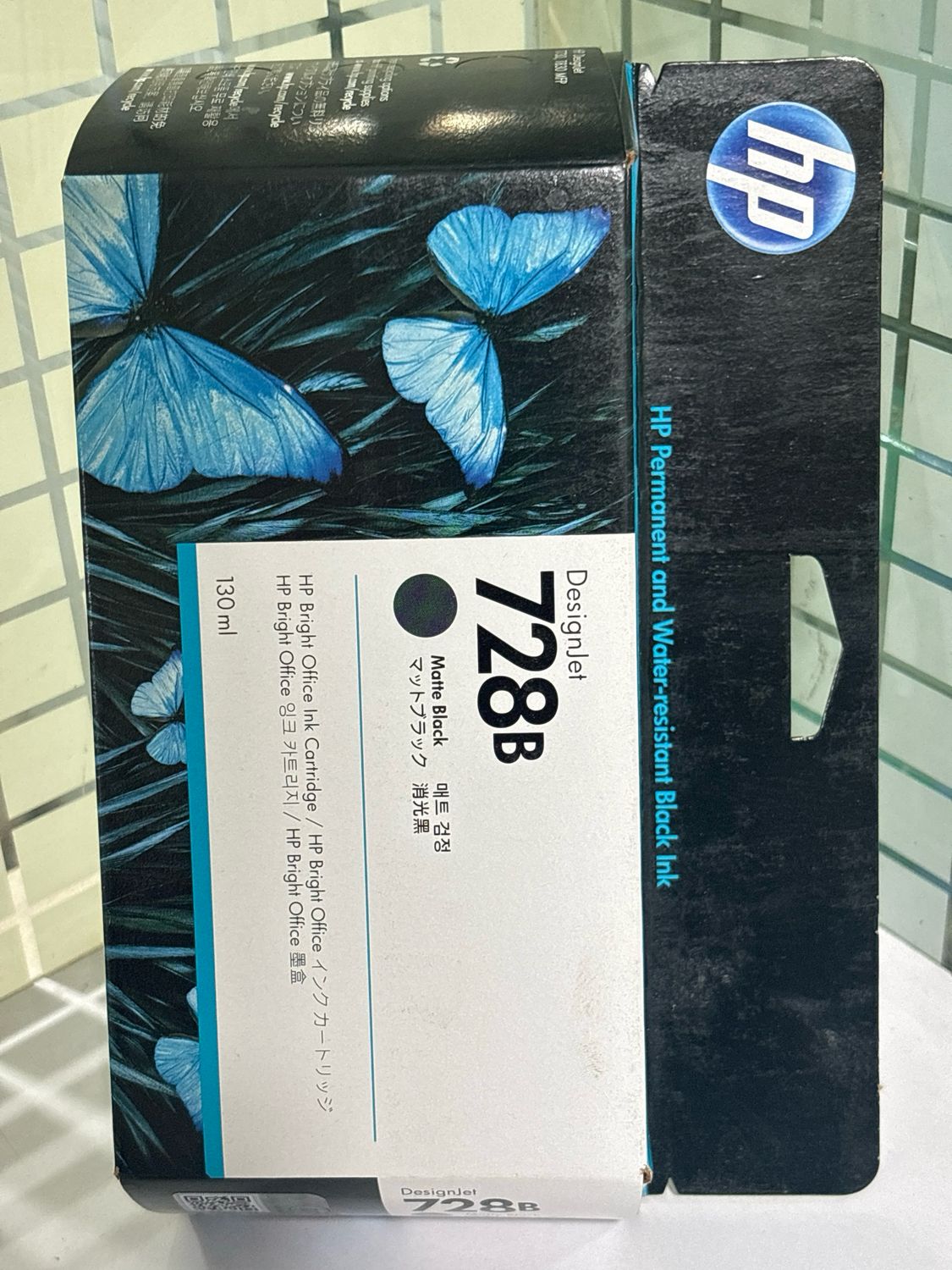 HP DesignJet 728 Matte Black Ink, 130ml (T730, T830)