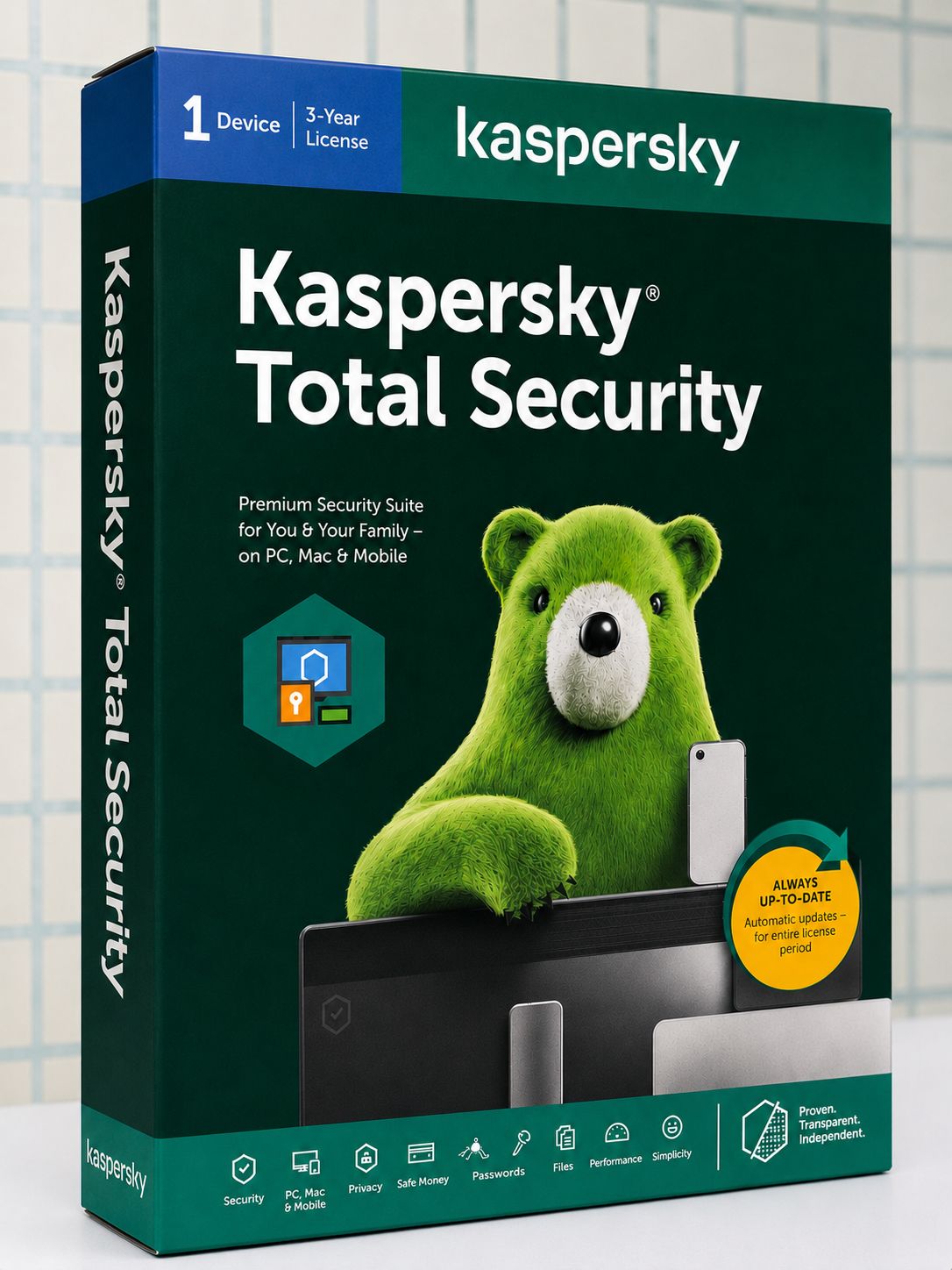 New 1pc 3yr Kaspersky Total Security