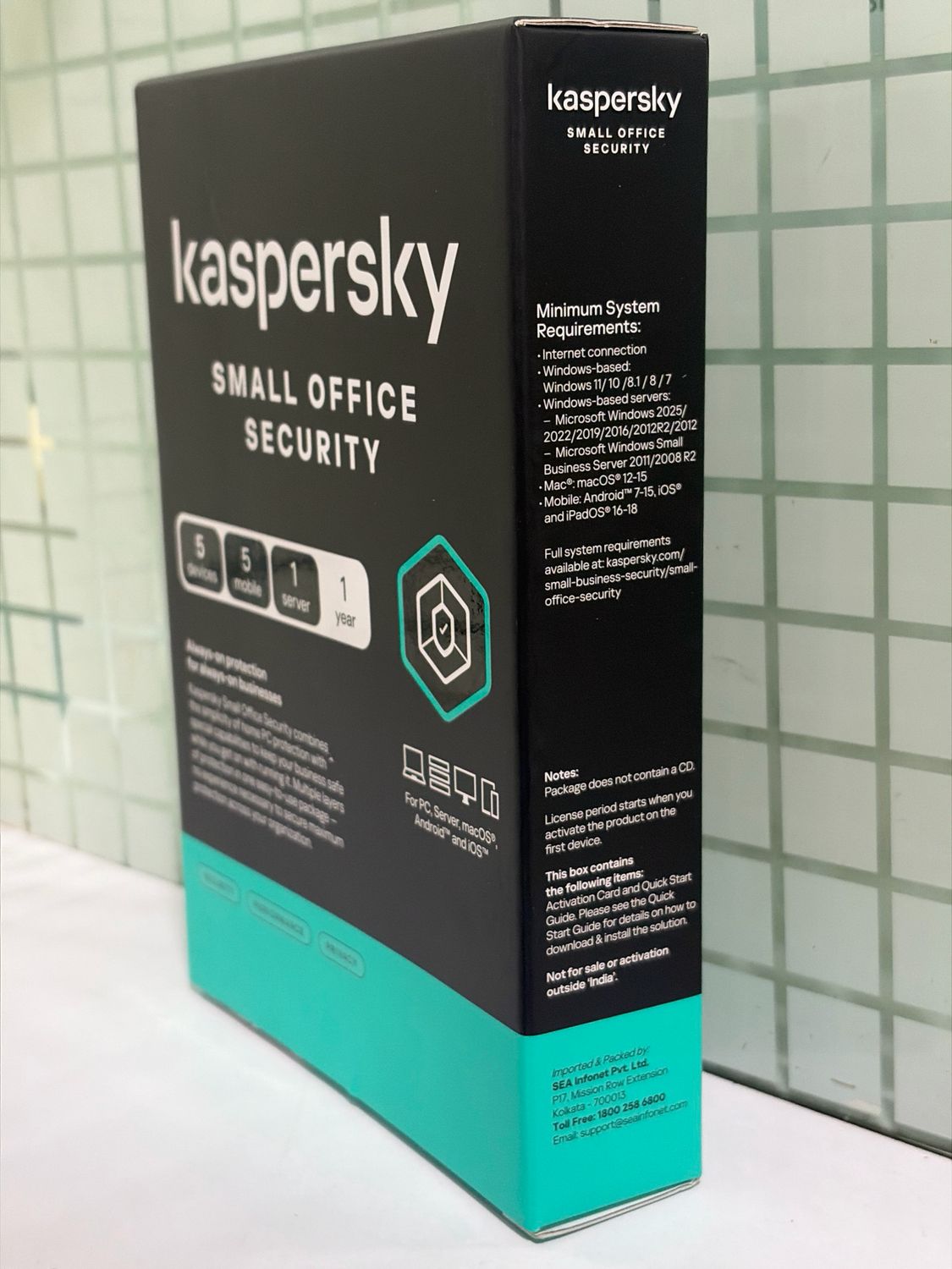 5 PC, 1 Server, 5 Mobile, 1 Year, Kaspersky Small Office Security