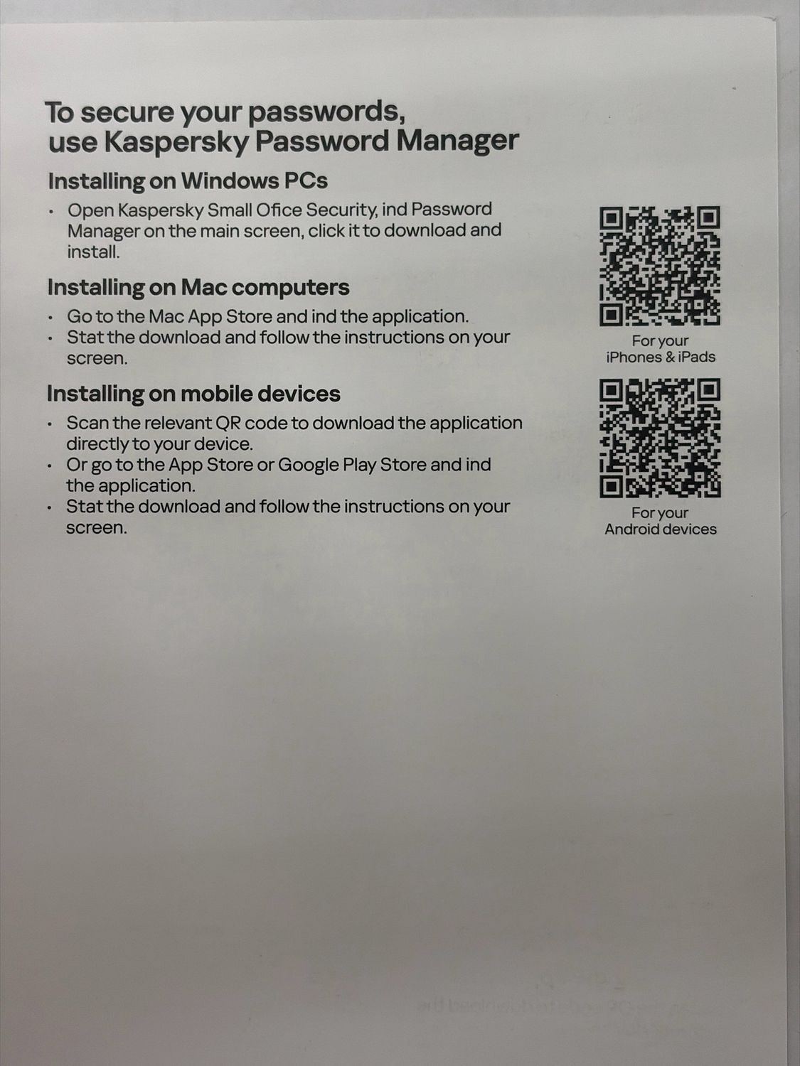 5 PC, 1 Server, 5 Mobile, 1 Year, Kaspersky Small Office Security