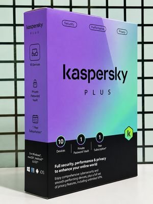 New, 10 User, 1 Year, Kaspersky Plus (internet security)