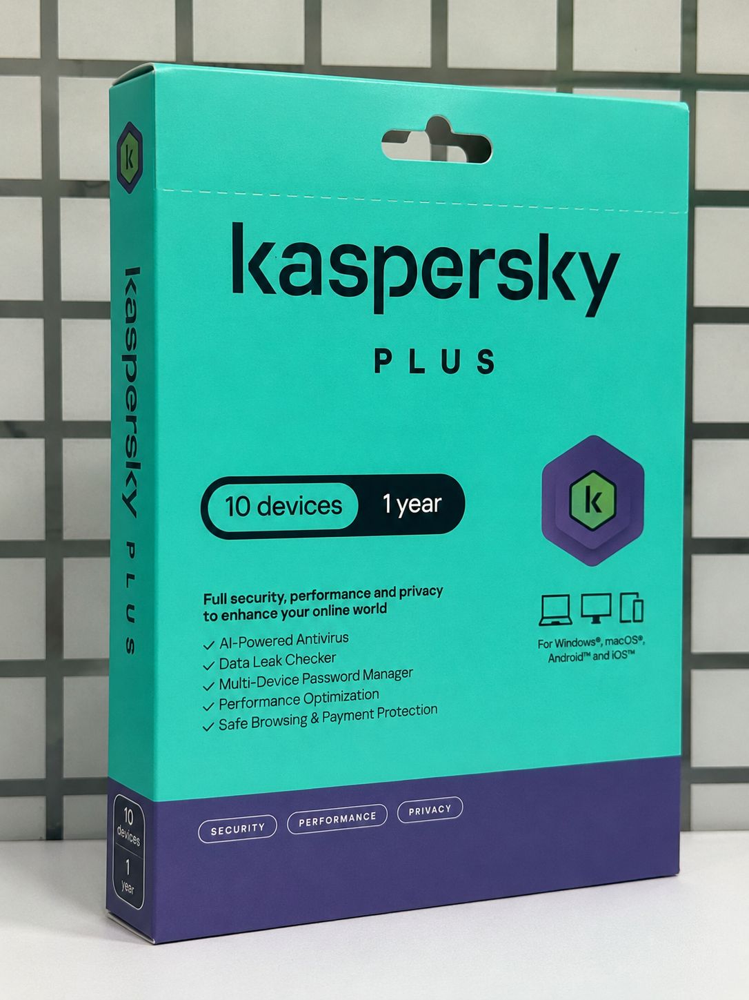 New 10pc 1yr Kaspersky Plus (Single key)