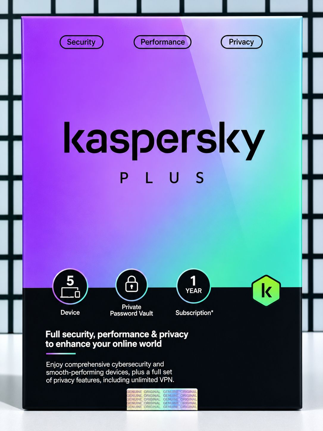 New, 5 User, 1 Year, Kaspersky Plus (internet security) New, 5 User, 1 Year, Kaspersky Plus (internet security)