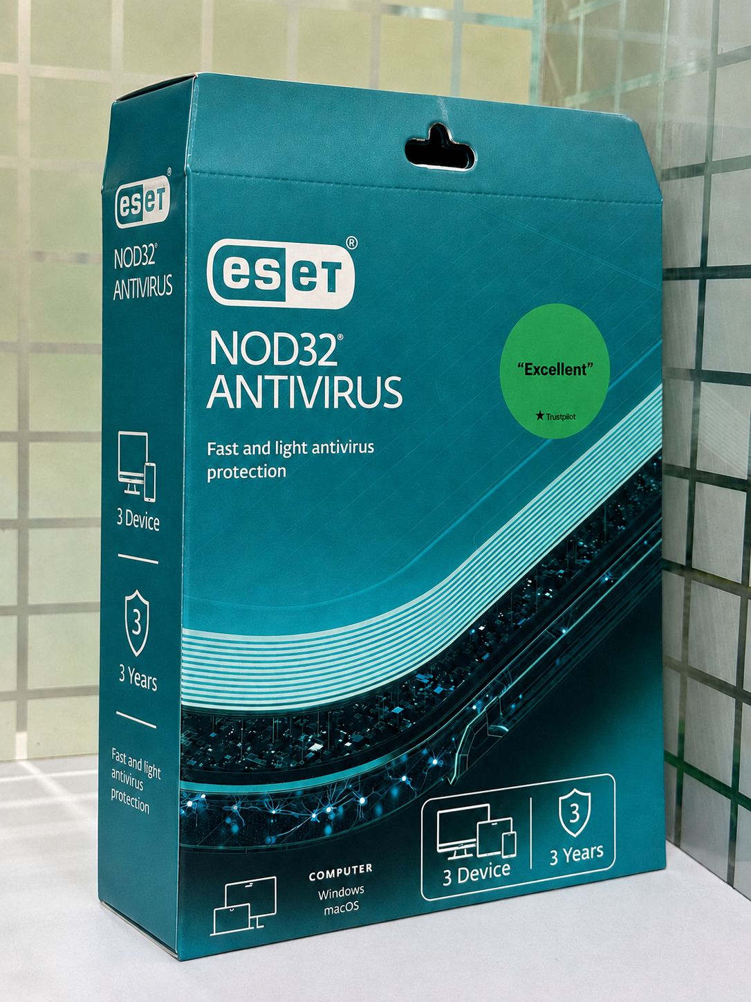 New, 3 User, 3 Year, Eset Nod32 Antivirus