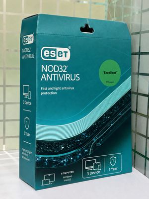 New, 3 User, 1 Year, Eset Nod32 Antivirus (3-key)