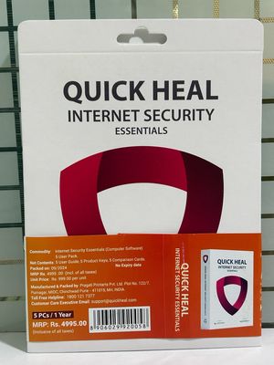 New, 5 User, 1 Year, Quick Heal Internet Essentials