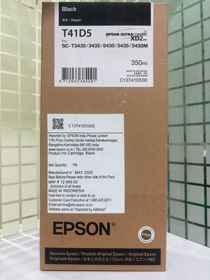 Epson T41D5 Black Ink Cartridge, 350ml