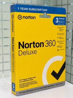 3 User, 1 Year, Norton 360 Deluxe Total Security