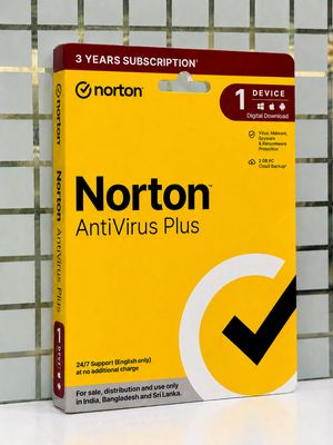 1 User, 3 Year, Norton Antivirus Plus