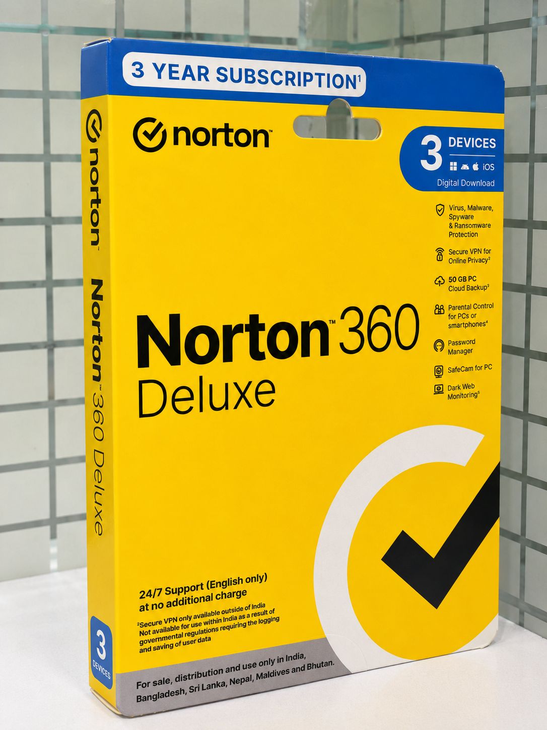 3 User, 3 Year, Norton 360 Deluxe Total Security