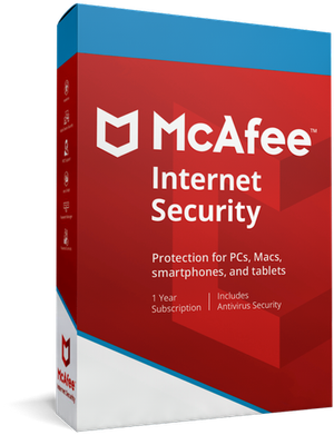 2 User, 1 Year, Mcafee Internet Security