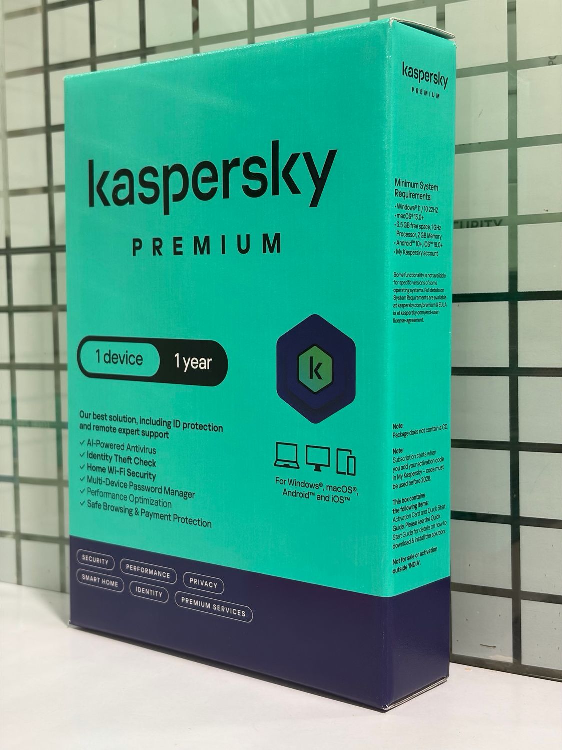 New 1pc 1yr Kaspersky Premium (total security)