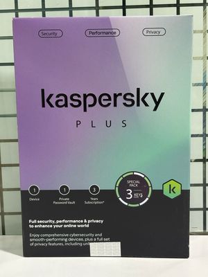 New, 1 User, 3 Year, Kaspersky Plus (internet)