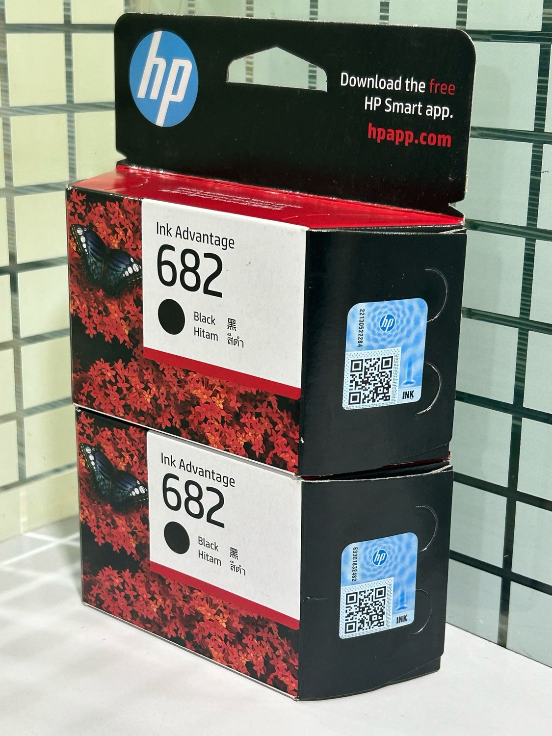 HP 682 Black Ink Cartridge 2-Pack