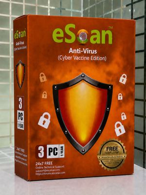 New v22x, 3 User, 1 Year, eScan Anti-Virus Security
