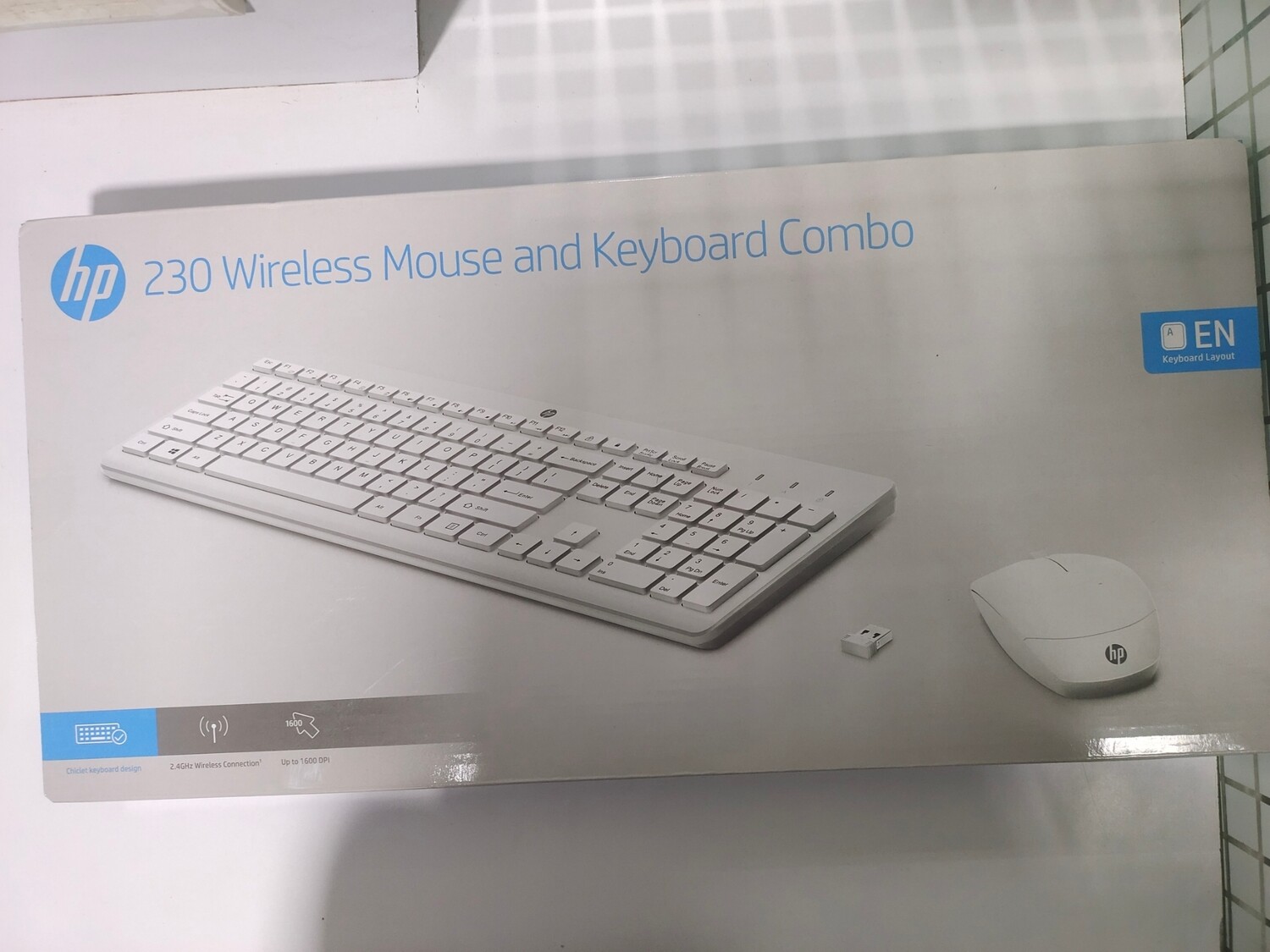 HP 230 Wireless Keyboard Mouse, White