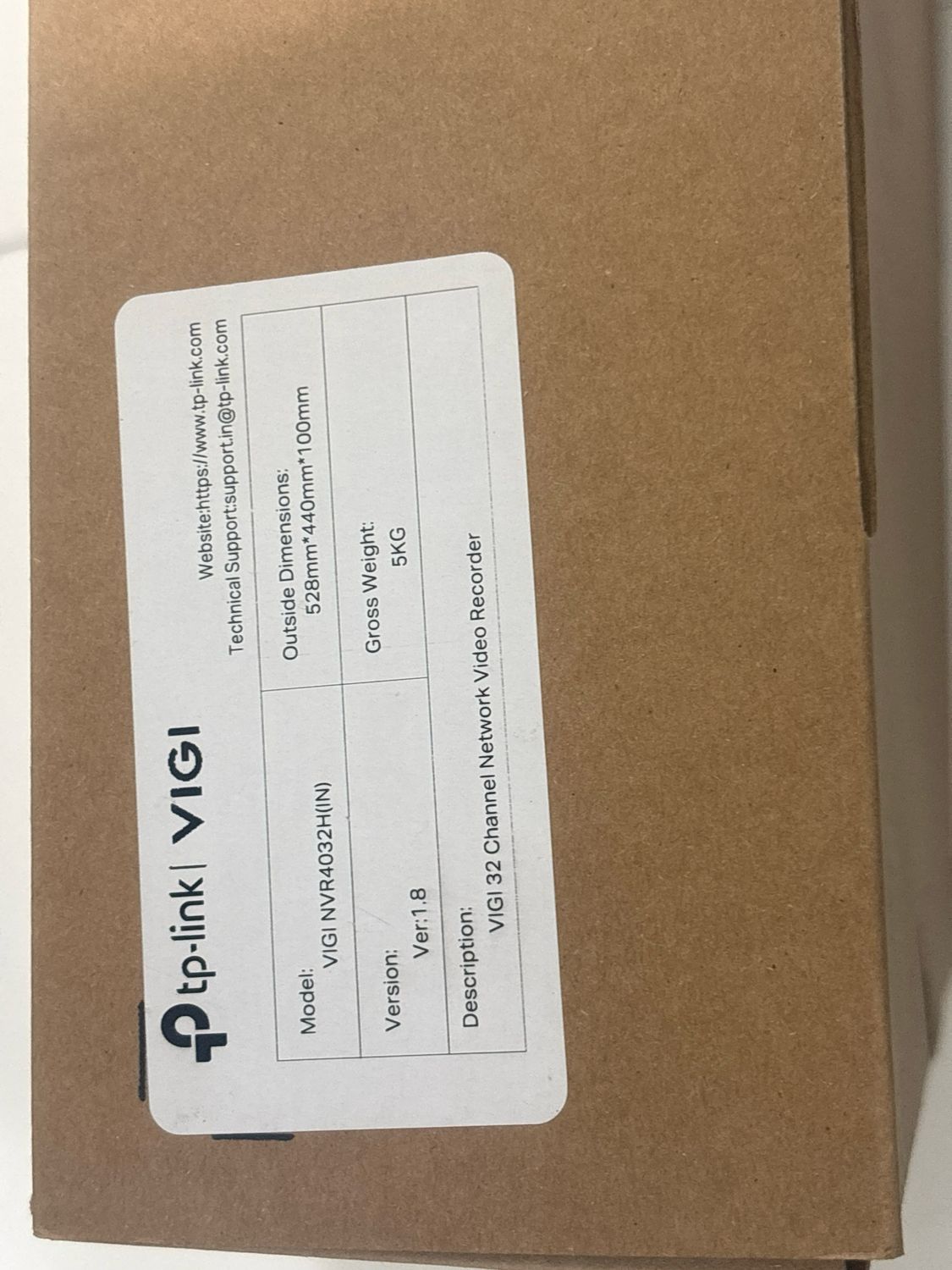 TP-Link VIGI NVR4032H 32 Channel Network Video Recorder