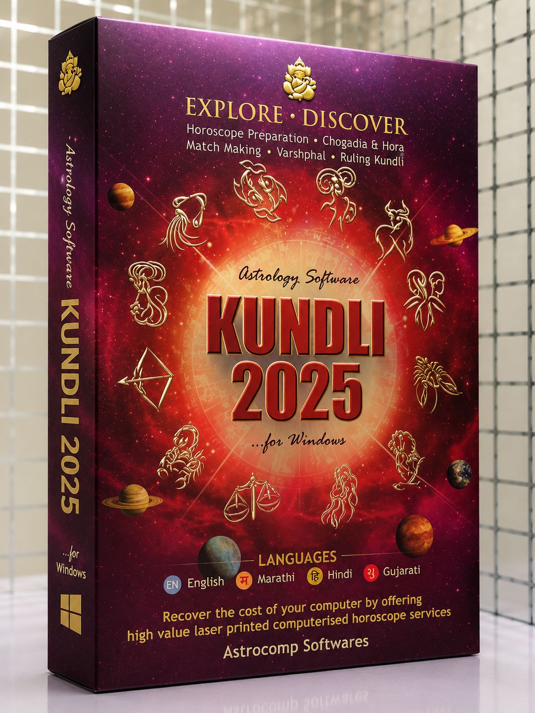 New 1pc Lifetime Astrocomp Kundli 2025