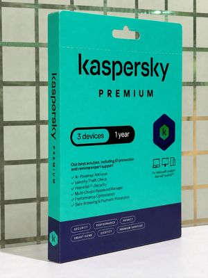 New, 3 User, 1 Year, Kaspersky Premium (total security) New, 3 User, 1 Year, Kaspersky Premium (total security)