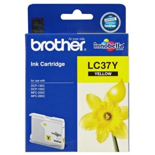 Brother LC37 Yellow Ink (135C, 150C, 235C, 260C)