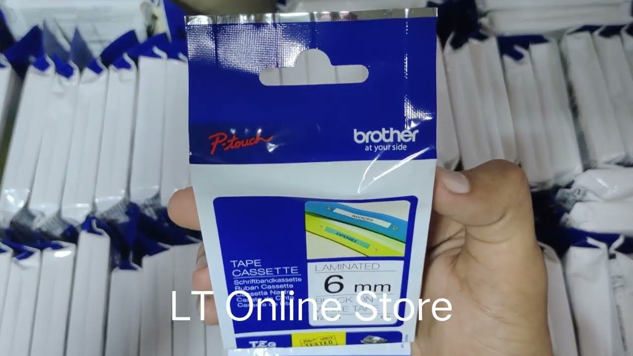 Brother TZe-211 Black on White 6mm Label Tape