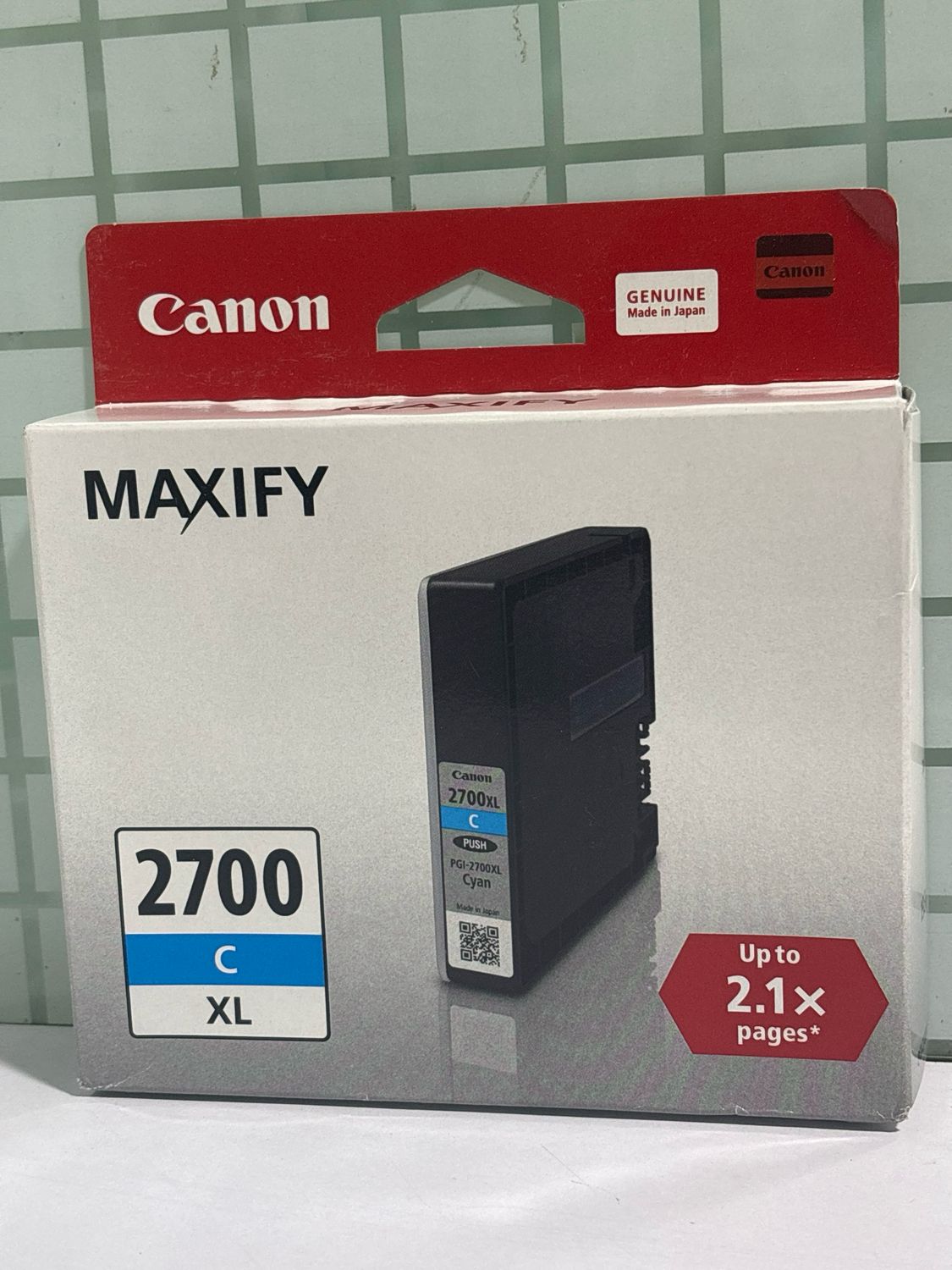 Canon Maxify 2700XL Cyan Ink Cartridge, 19.3ml Canon Maxify 2700XL Cyan Ink Cartridge, 19.3ml