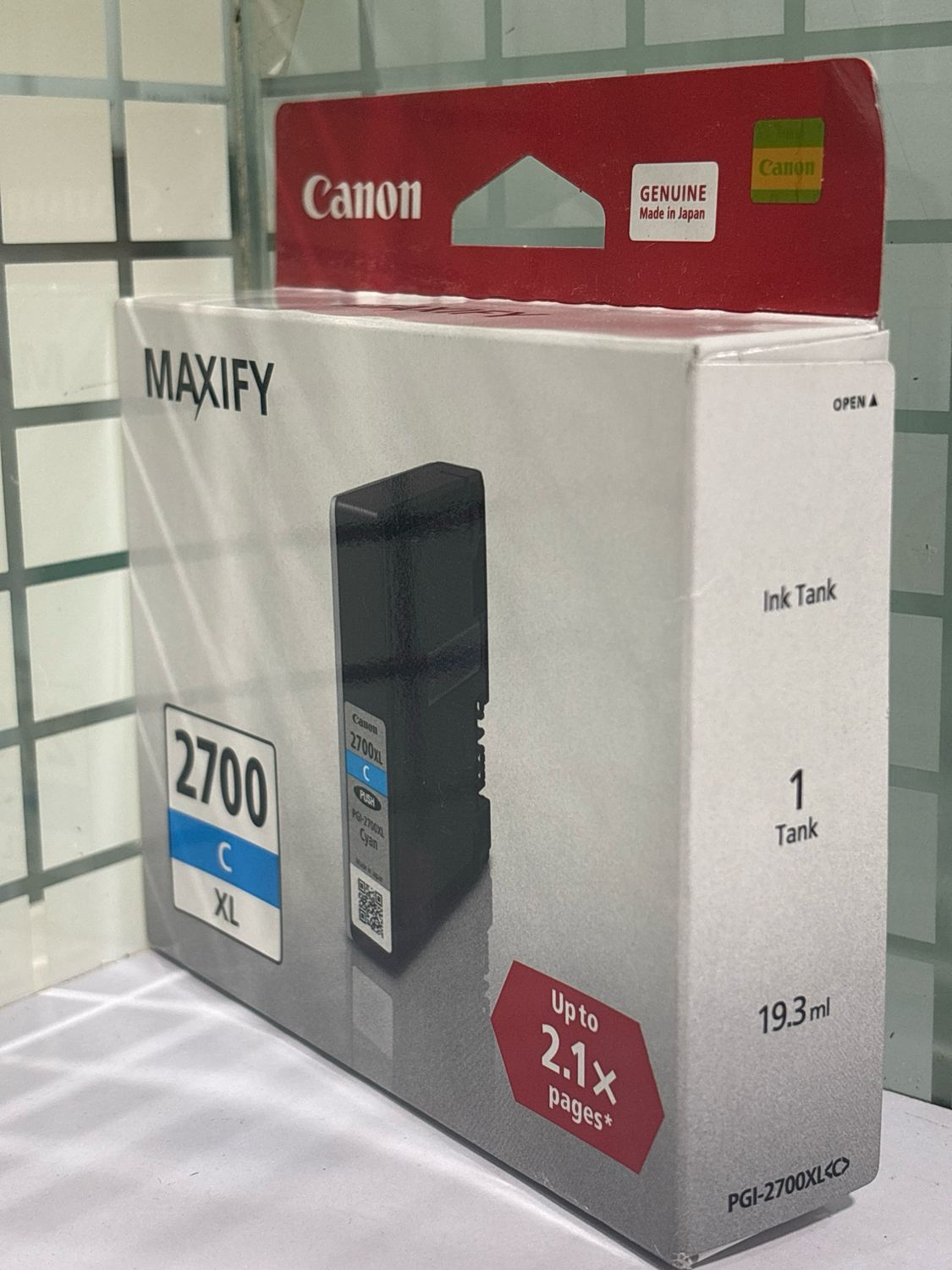 Canon Maxify 2700XL Cyan Ink Cartridge, 19.3ml Canon Maxify 2700XL Cyan Ink Cartridge, 19.3ml