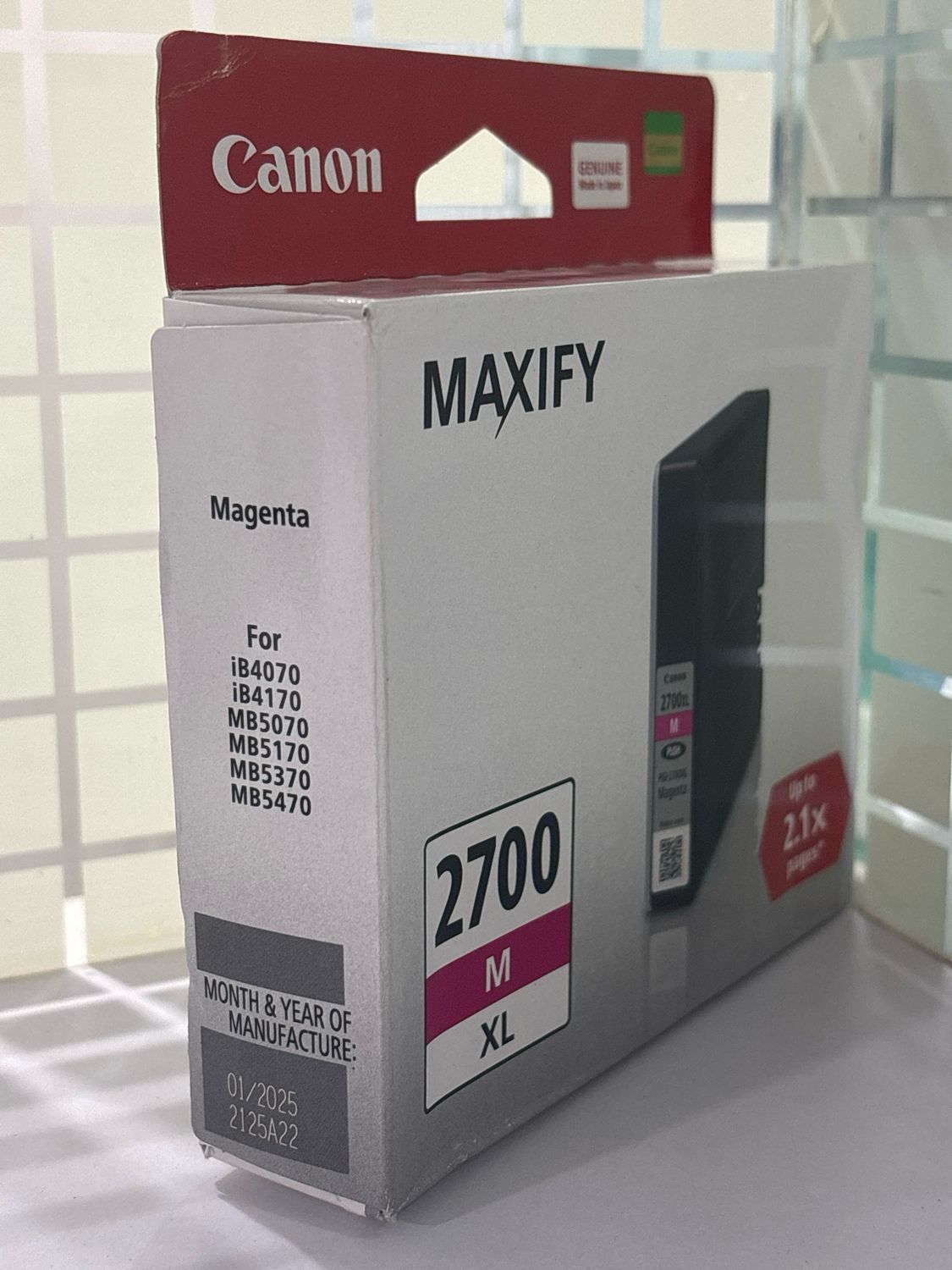 Canon Maxify 2700XL Magenta Ink Cartridge, 19.3ml