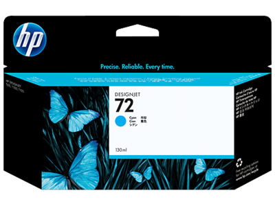 HP 72 / 72B Cyan Ink Cartridge, 130ml (C9371A)