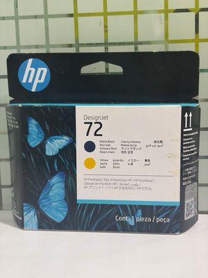 HP 72 Matte Black and Yellow Printhead