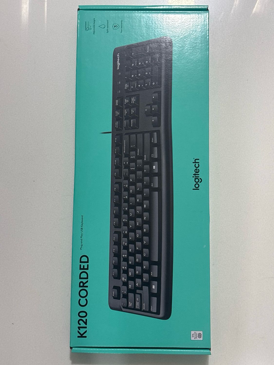 Logitech K120 Corded USB Keyboard