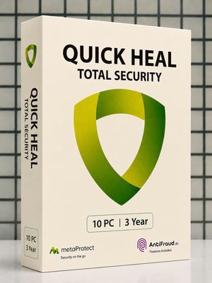 New, 10 User, 3 Year, Quick Heal Total Security